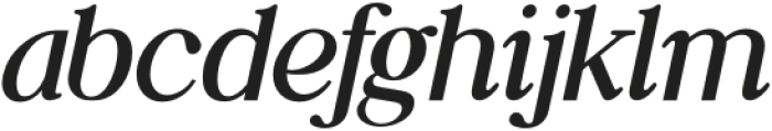 Daily Magazine Medium Italic otf (500) Font LOWERCASE