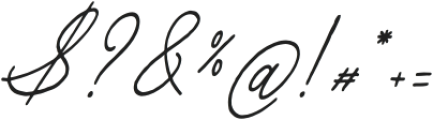 Daily Miracle Italic otf (400) Font OTHER CHARS