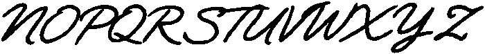 Daily Notes Script Bold Slanted otf (700) Font UPPERCASE
