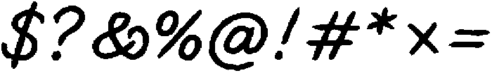 Daily Notes Script Bold otf (700) Font OTHER CHARS