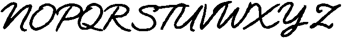 Daily Notes Script Bold otf (700) Font UPPERCASE