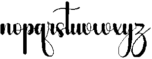 Daily Working Regular otf (400) Font LOWERCASE