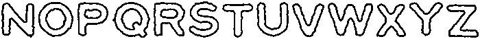 DailyPressOutline Regular otf (400) Font UPPERCASE