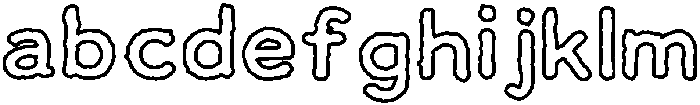 DailyPressOutline Regular otf (400) Font LOWERCASE