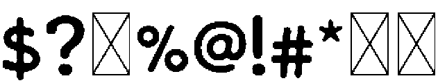 DailyPressRough Regular otf (400) Font OTHER CHARS