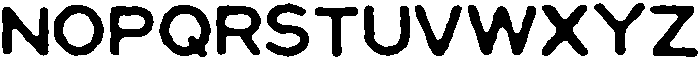DailyPressRough Regular otf (400) Font UPPERCASE