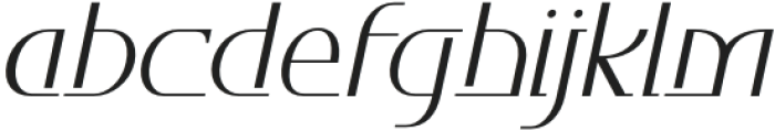 Daimor Extra Light Slanted otf (200) Font LOWERCASE