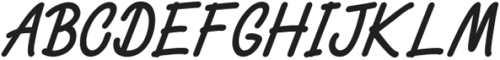 Dainty Type Italic otf (400) Font UPPERCASE
