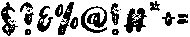 Daisies Regular otf (400) Font OTHER CHARS