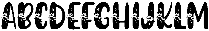 Daisies Regular otf (400) Font UPPERCASE