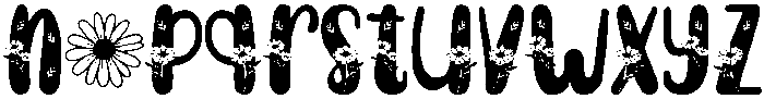 Daisies Regular otf (400) Font LOWERCASE