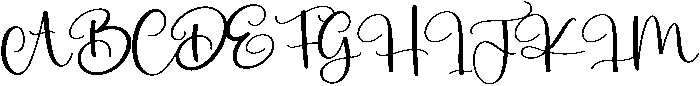 Daisy Regular otf (400) Font UPPERCASE