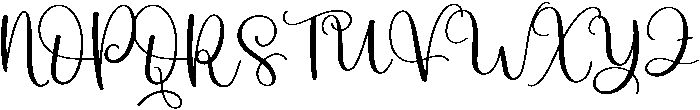 Daisy Regular otf (400) Font UPPERCASE