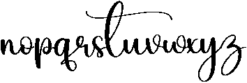 Daisy Regular otf (400) Font LOWERCASE