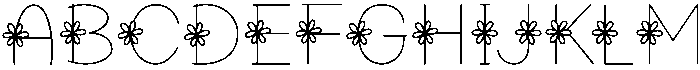 Daisy Regular otf (400) Font UPPERCASE
