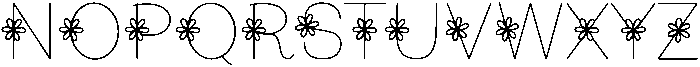 Daisy Regular otf (400) Font UPPERCASE