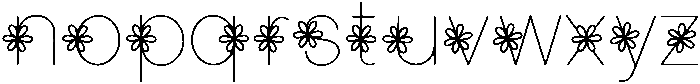 Daisy Regular otf (400) Font LOWERCASE
