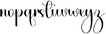 Daisy Regular otf (400) Font LOWERCASE