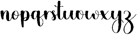 Daisy Regular otf (400) Font LOWERCASE