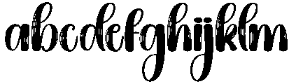Daisy Regular otf (400) Font LOWERCASE