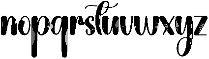 Daisy Regular otf (400) Font LOWERCASE