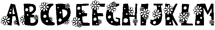 Daisy Regular otf (400) Font UPPERCASE