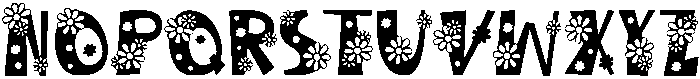 Daisy Regular otf (400) Font UPPERCASE