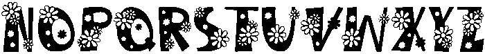 Daisy Regular otf (400) Font LOWERCASE
