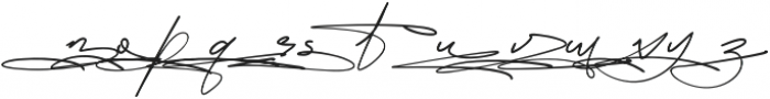 Daisy Signature Brush Alt Regular otf (400) Font LOWERCASE