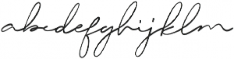 Daisy Signature Brush Regular otf (400) Font LOWERCASE