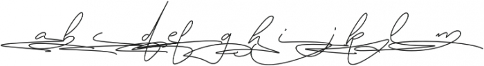 Daisy Signature Line Alt Regular otf (400) Font LOWERCASE