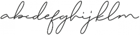 Daisy Signature Line Regular otf (400) Font LOWERCASE
