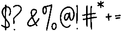 Daisychain Script Regular otf (400) Font OTHER CHARS