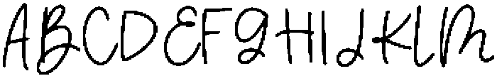 Daisychain Script Regular otf (400) Font UPPERCASE