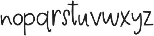 Daisylove Sans Regular otf (400) Font LOWERCASE