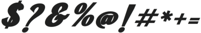 Dakota Motors Bold Italic otf (700) Font OTHER CHARS