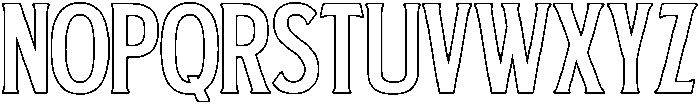 Daksine-Outline otf (400) Font UPPERCASE