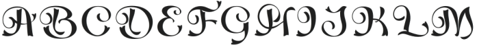 Dalbergia Regular otf (400) Font UPPERCASE