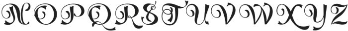 Dalbergia Regular otf (400) Font UPPERCASE