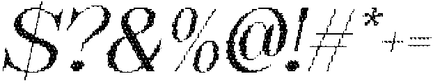 Dalbine Disco Italic otf (400) Font OTHER CHARS