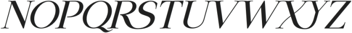 Daleant-Italic otf (400) Font UPPERCASE