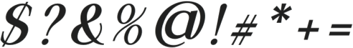 Daleant Medium Italic otf (500) Font OTHER CHARS