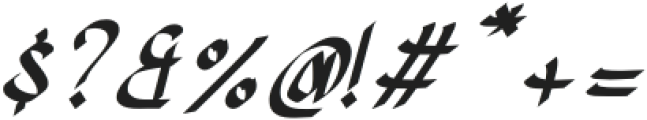 Daliyah-Italic otf (400) Font OTHER CHARS