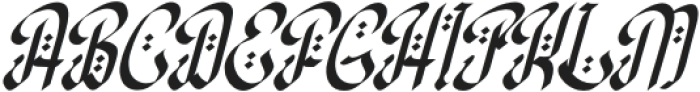 Daliyah-Italic otf (400) Font UPPERCASE