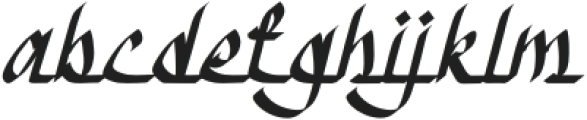 Daliyah-Italic otf (400) Font LOWERCASE