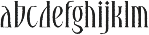 Dallen Rough Regular otf (400) Font LOWERCASE