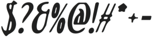 DallenBlur-Italic otf (400) Font OTHER CHARS