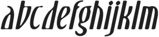 DallenBlur-Italic otf (400) Font LOWERCASE