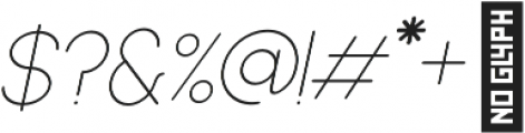 Dalton Thin Italic otf (100) Font OTHER CHARS