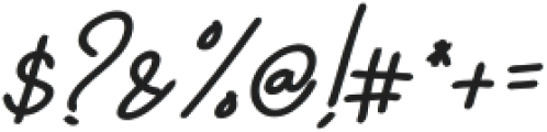 Dalton White Bold Italic otf (700) Font OTHER CHARS